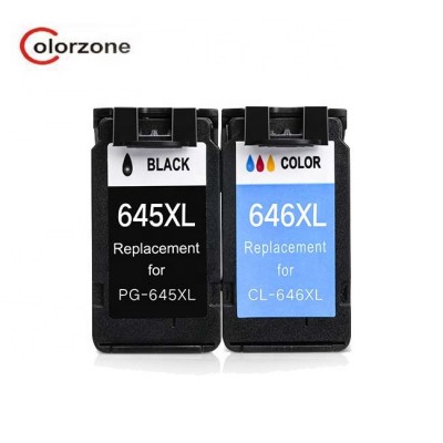 2020 New arrivals Colorzone Compatible Canon PG645 645 CL646 646 ink cartridge for Canon Pixma iP2860 Pixma MG2460 MG2560 MG296